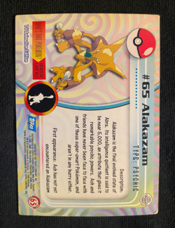 Alakazam #65 Topps TV Animation Edition Blue Label Pokemon Card (HP) - Image 2