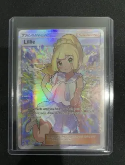Lillie 151/156 Sun & Moon Ultra Prism Full Art Trainer Supporter Pokemon Card - Image 1