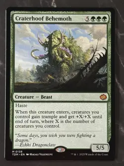 Craterhoof Behemoth #0138 M [Tarkir: Dragonstorm] Non-Foil LP/NM - Image 1