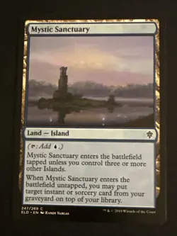 1x Mystic Sanctuary (247) Throne of Eldraine LP MTG Magic the Gathering x1 MKE - Image 1