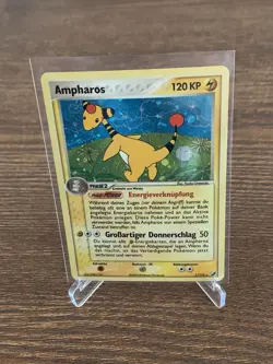 Pokemon Ampharos 1/115 Ex Verborgene Machte Holo NM Deutsch - Image 1
