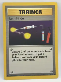 1999 Pokemon TCG Trainer Item Finder Base Set 74/102 Rare Regular Unlimited - Image 1