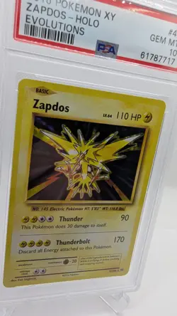 Evolutions Pokemon TCG Zapdos holo PSA Gem Mint 10 42/108 - Image 2