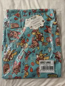 2025 Pokemon World Championships Pikachu Large Button Up Shirt Anaheim Worlds LG - Image 1