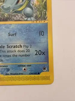 Pokemon Totodile 134/165 Expedition Base Set Regular 2002 - Image 3