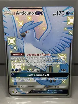 Pokemon TCG Articuno GX SV54/SV94 Hidden Fates: Shiny Vault Holo Legendary Birds - Image 1