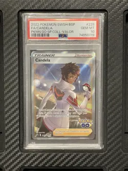 2022 PSA 10 FA Candela #228 Pokemon Go Black Star Promo Pokemon TCG BSP SWSH Bri - Image 1