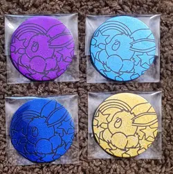 Pokemon Mini Tin Coin Set - All 8 Prismatic Evolutions Eevee Coins - COMPLETE - Image 4
