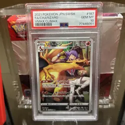 PSA 10 Charizard 187 VMAX Climax Full Art Japanese Pokemon Card - Image 1