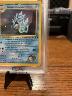2000 Pokemon Gym Challenge 1st Edition Giovanni’s Gyarados #5 Holo Rare PSA 8 - Image 5