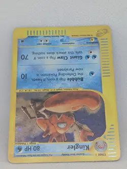 Kingler 015/165 Expedition Base Set Holo Rare Pokemon TCG Nintendo e-reader LP - Image 4