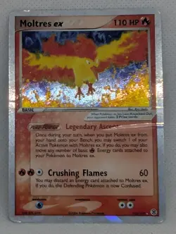 Moltres ex 115/112 Firered & Leafgreen Holo Ultra Rare Pokemon TCG Nintendo Ice - Image 3