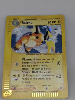 Raichu 025/165 Expedition Base Set Holo Rare Pokemon TCG Nintendo Pikachu MP - Image 3