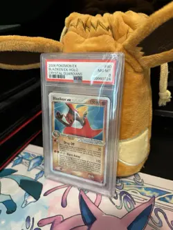 Blaziken ex 90/100 Crystal Guardians Holo Ultra Rare Pokemon Card PSA 8 NM/M - Image 1