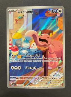 Pokemon Lickitung 180/162 Temporal Forces Illustration Rare Full Art NM - Image 1