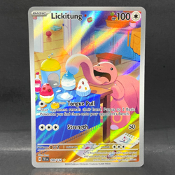 2024 POKEMON TEMPORAL FORCES LICKITUNG 180/162 (IR) ILLUSTRATION RARE - Image 1