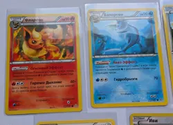 Pokemon Russian XY Sets Mix Eevee Eeveelutions Lot 5 Karten Rare - Image 3