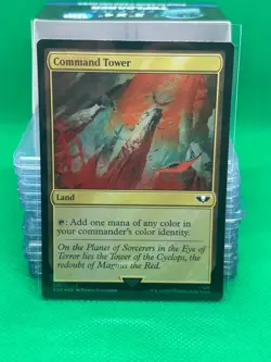 Command Tower - Warhammer 40k - Surge Foil - MTG - Damaged - Image 1