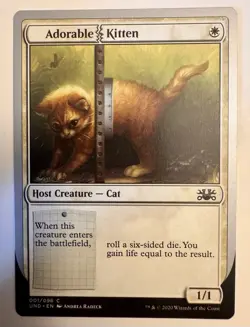MTG - Adorable Kitten, Unsanctioned UND - Image 1