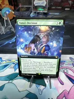 MAGIC FINAL FANTASY YUNA'S DECISION R 125 (EXTENDED ART) MTG TCG - Image 1