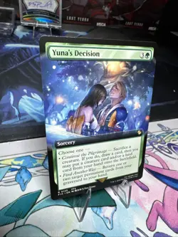 MAGIC FINAL FANTASY YUNA'S DECISION R 125 (EXTENDED ART) MTG TCG - Image 2