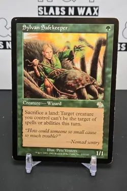 MTG - Sylvan Safekeeper #133 - Forest - Judgment - Rare - Game Played - Image 1