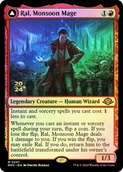FOIL Ral, Monsoon Mage ~ Prerelease Modern Horizons 3 [ NM ] [ Magic MTG ] - Image 1