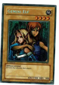 Yu-Gi-Oh! - Labyrinth of Nightmare Gemini Elf Trading Card M/NM First Edition - Image 1