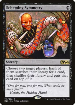 MTG Magic the Gathering Scheming Symmetry (113p/143) Core Set 2020 Promos LP - Image 1