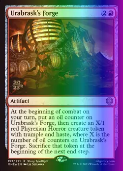 MTG Urabrask's Forge (153s/160) Phyrexia All Will Be One Promos NM FOIL - Image 1