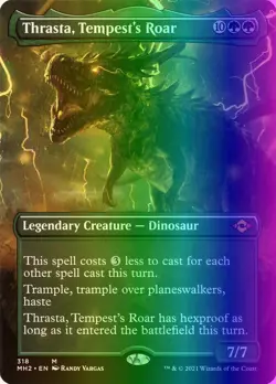 MTG Thrasta, Tempest's Roar (318/765) Modern Horizons 2 NM FOIL - Image 1