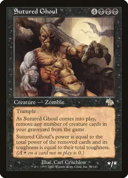 MTG Magic the Gathering Sutured Ghoul (73/143) Judgment NM - Image 1