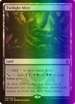 MTG Magic the Gathering Twilight Mire (248/267) Masters 25 LP FOIL - Image 1
