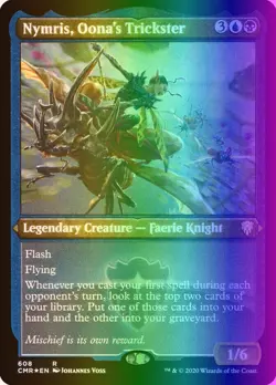 MTG Nymris, Oona's Trickster (608/794) Commander Legends NM FOIL- ETCHED - Image 1