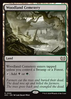 MTG Woodland Cemetery (326/402) Duskmourn House of Horror Commander NM - Image 1