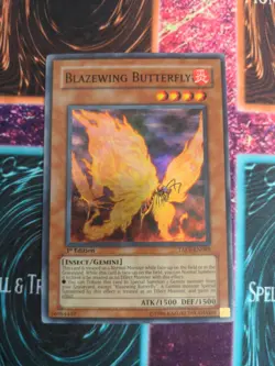Yu-Gi-Oh! Blazewing Butterfly TAEV-EN089 1st Edition Super Rare NM - Image 1
