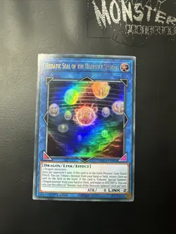 YUGIOH HIERATIC SEAL OF THE HEAVENLY SPHERES ULTRA RARE BLCR-EN090 1ST EDITION - Image 1