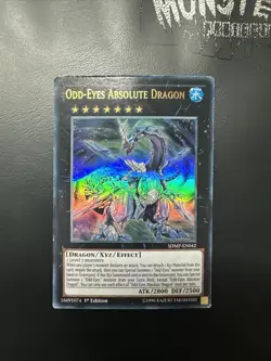 YUGIOH ODD EYES ABSOLUTE DRAGON ULTRA RARE SDMP-EN042 1ST EDITION PLAYED - Image 1
