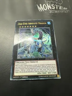 YUGIOH ODD EYES ABSOLUTE DRAGON ULTRA RARE SDMP-EN042 1ST EDITION PLAYED - Image 2