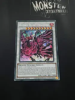 YUGIOH RUDDY ROSE DRAGON SECRET RARE MP22-EN077 1ST EDITION - Image 1