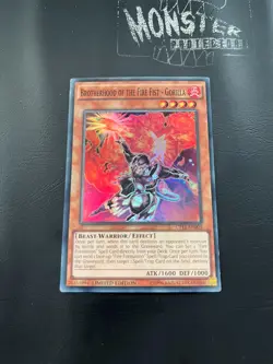 YUGIOH BROTHERHOOD OF THE FIRE FIST GORILLA SUPER RARE CT11-EN003 - Image 1