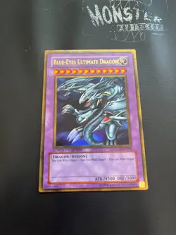 YUGIOH BLUE-EYES ULTIMATE DRAGON GOLD RARE GLD1-EN028 LIMITED EDITION - Image 1