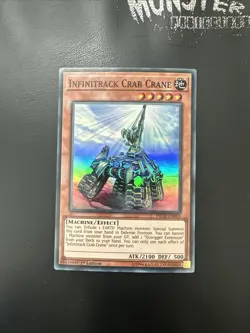 YUGIOH INFINITRACK CRAB CRANE SUPER RARE INCH-EN003 1ST EDITION - Image 1