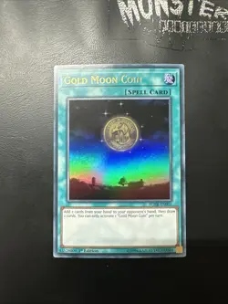 YUGIOH GOLD MOON COIN ULTRA RARE BLHR-EN003 1ST EDITION - Image 1