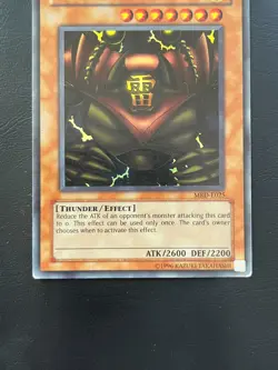 YUGIOH SANGA OF THE THUNDER SUPER RARE MRD-E025 PLAYED - Image 4