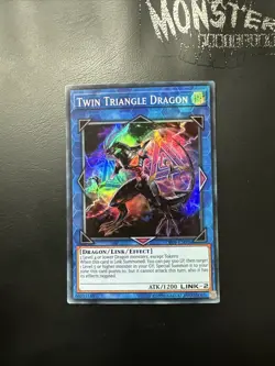 YUGIOH TWIN TRIANGLE DRAGON SUPER RARE OP08-EN006 - Image 1