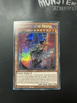 YUGIOH DRAMATURGE OF DESPIA SECRET RARE MP22-EN124 1ST EDITION - Image 1