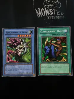 YUGIOH PERFORMANCE OF SWORD + COMMENCEMENT DANCE RITUAL SET MRL-067 / 062 1ST ED - Image 1