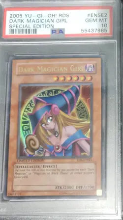 2005 DARK MAGICIAN GIRL YU-GI-OH RDS SPECIAL EDITION RDS-ENSE2 PSA 10 POP 138 - Image 4