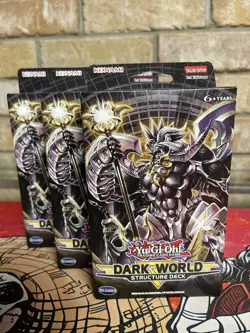 Yugioh x3 Dark World Structure Deck Brand New Factory Sealed - 1st Ed - Image 1